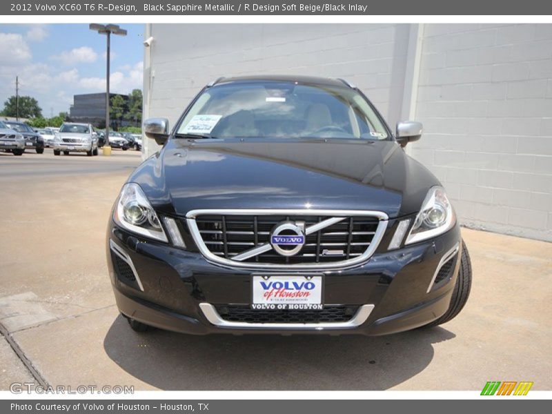 Black Sapphire Metallic / R Design Soft Beige/Black Inlay 2012 Volvo XC60 T6 R-Design