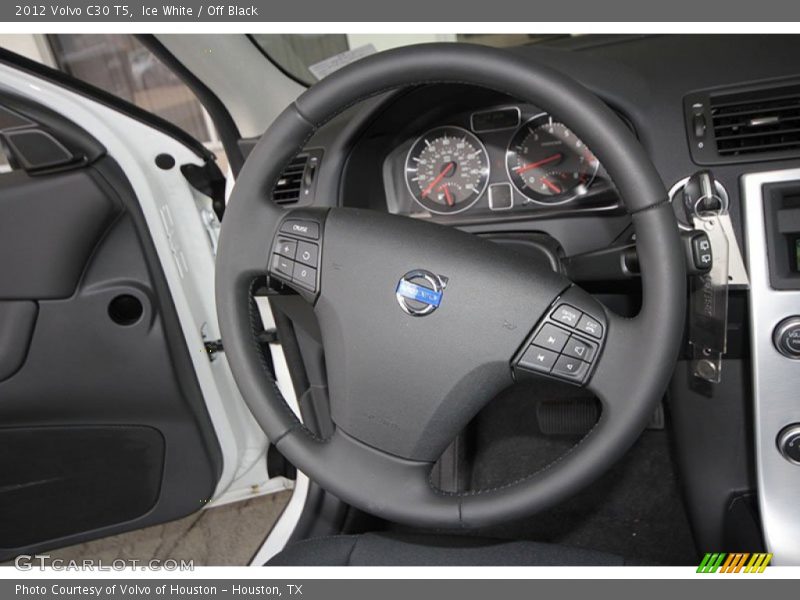 Ice White / Off Black 2012 Volvo C30 T5
