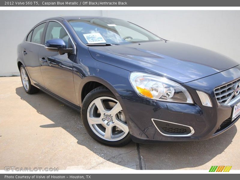 Caspian Blue Metallic / Off Black/Anthracite Black 2012 Volvo S60 T5