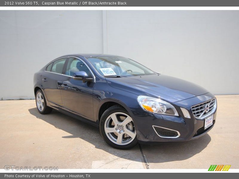 Caspian Blue Metallic / Off Black/Anthracite Black 2012 Volvo S60 T5