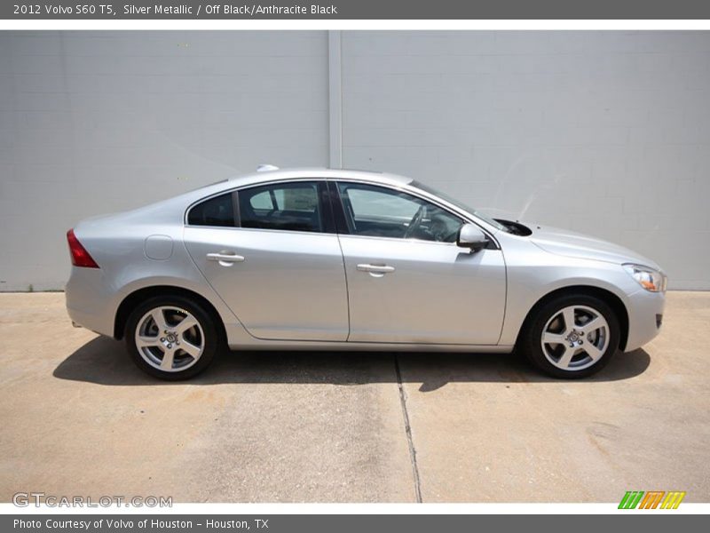 Silver Metallic / Off Black/Anthracite Black 2012 Volvo S60 T5