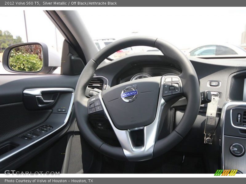Silver Metallic / Off Black/Anthracite Black 2012 Volvo S60 T5