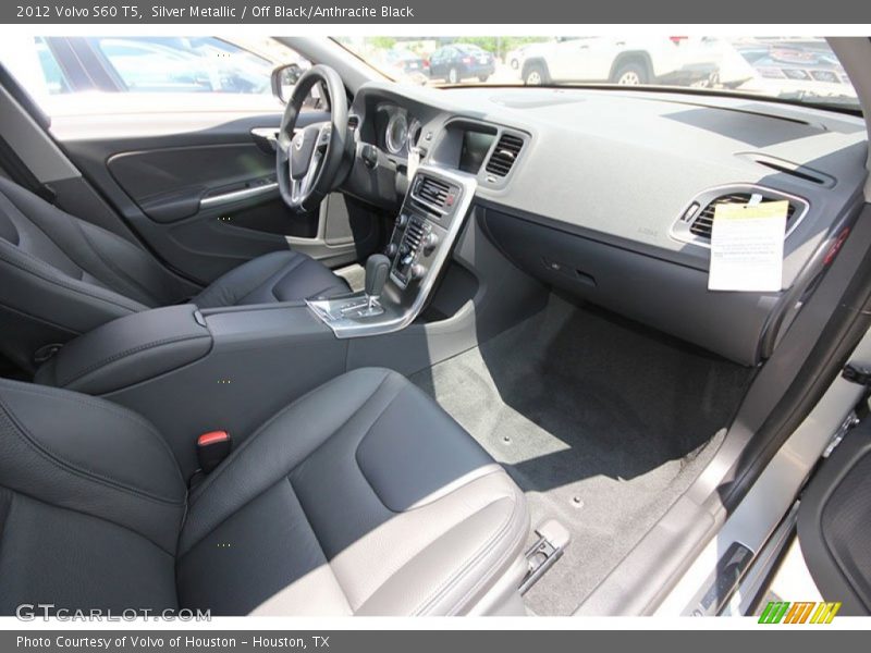 Silver Metallic / Off Black/Anthracite Black 2012 Volvo S60 T5