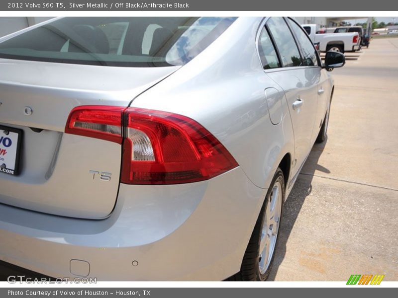 Silver Metallic / Off Black/Anthracite Black 2012 Volvo S60 T5