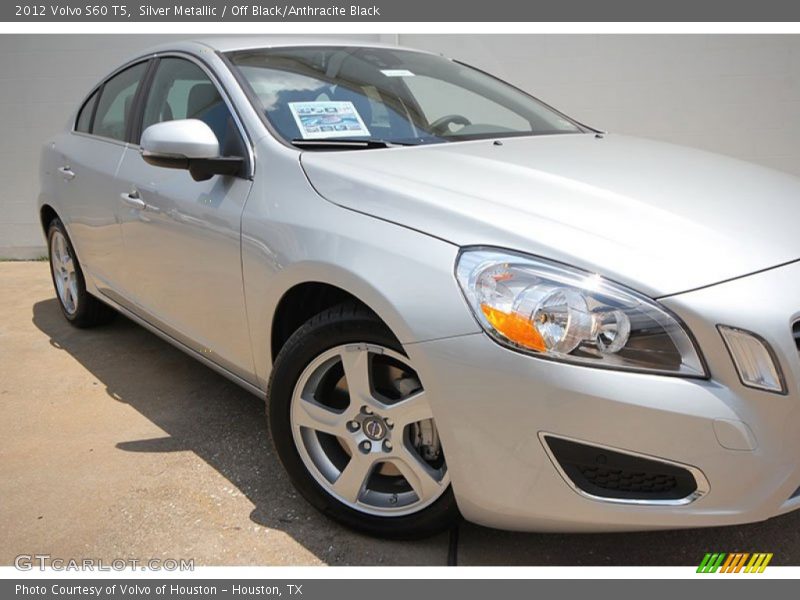 Silver Metallic / Off Black/Anthracite Black 2012 Volvo S60 T5