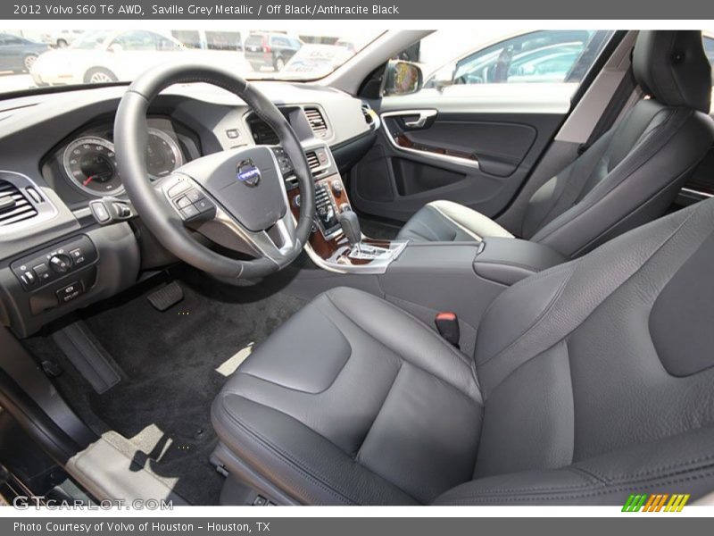 Saville Grey Metallic / Off Black/Anthracite Black 2012 Volvo S60 T6 AWD