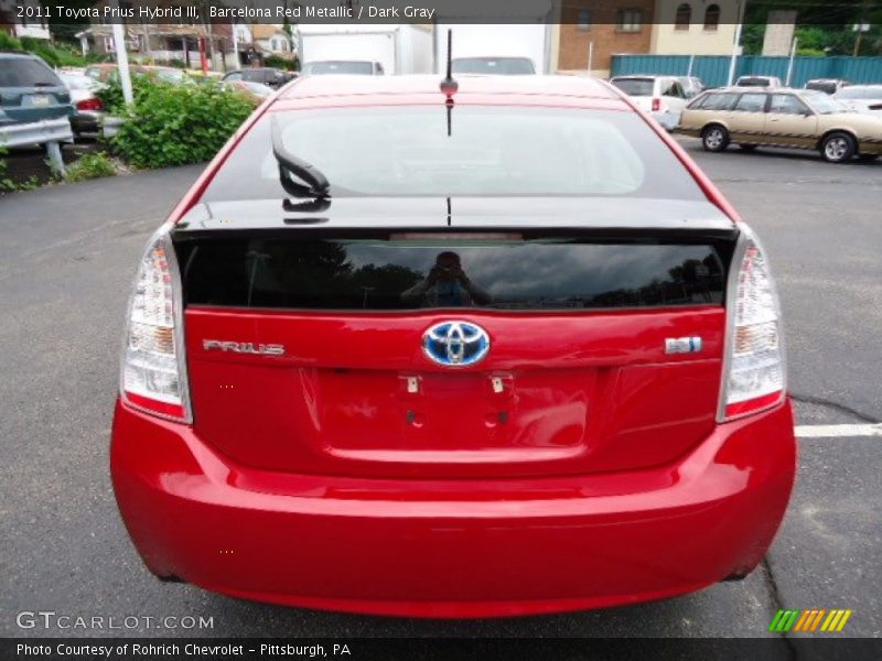 Barcelona Red Metallic / Dark Gray 2011 Toyota Prius Hybrid III