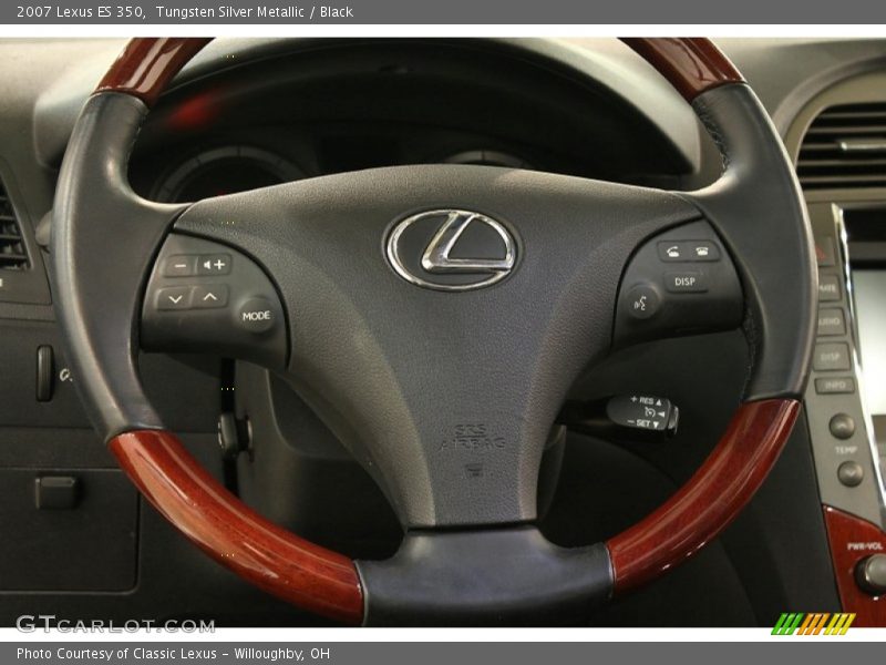Tungsten Silver Metallic / Black 2007 Lexus ES 350