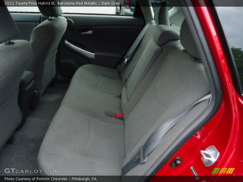 Barcelona Red Metallic / Dark Gray 2011 Toyota Prius Hybrid III