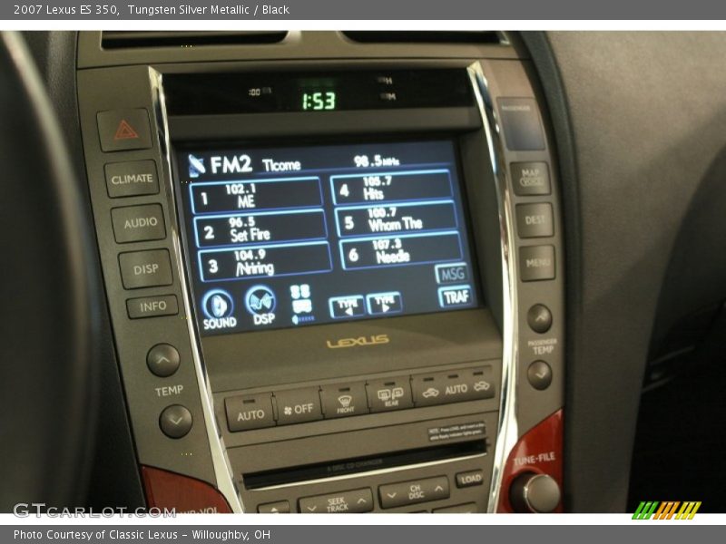Tungsten Silver Metallic / Black 2007 Lexus ES 350