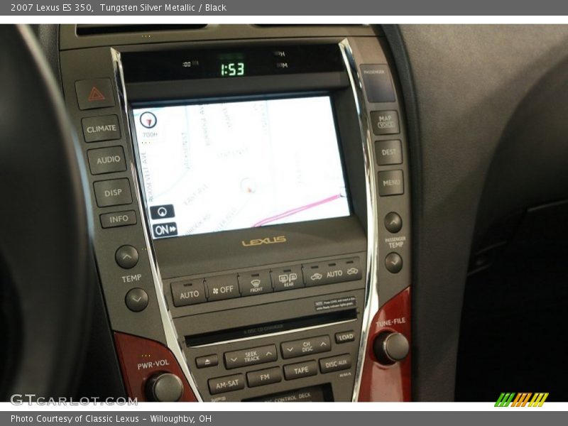 Tungsten Silver Metallic / Black 2007 Lexus ES 350