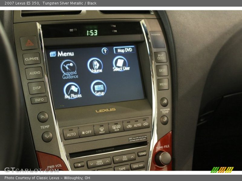 Tungsten Silver Metallic / Black 2007 Lexus ES 350