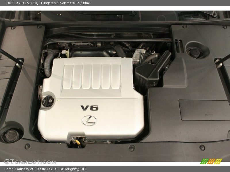 Tungsten Silver Metallic / Black 2007 Lexus ES 350