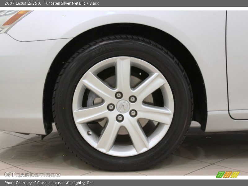 Tungsten Silver Metallic / Black 2007 Lexus ES 350