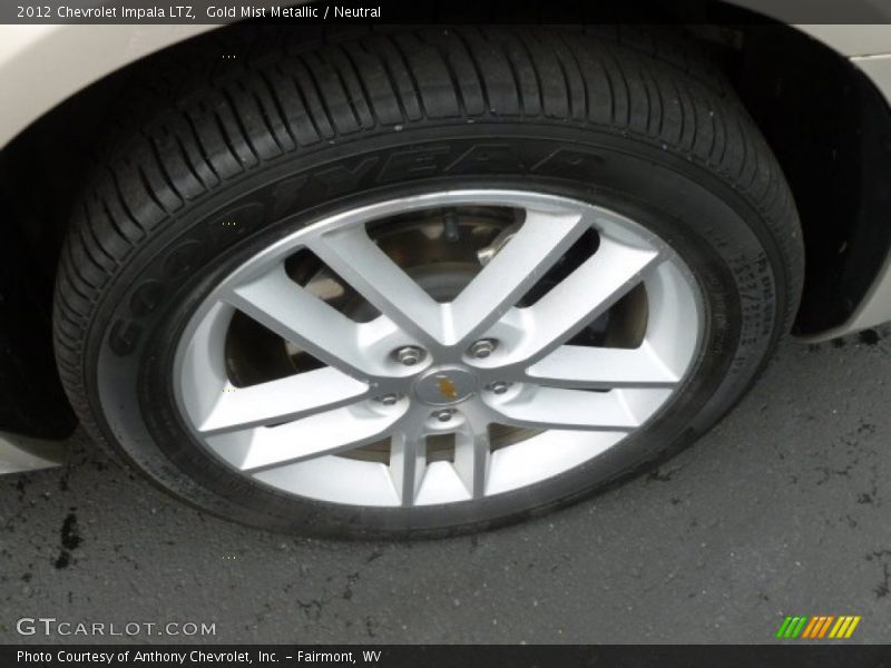 Gold Mist Metallic / Neutral 2012 Chevrolet Impala LTZ