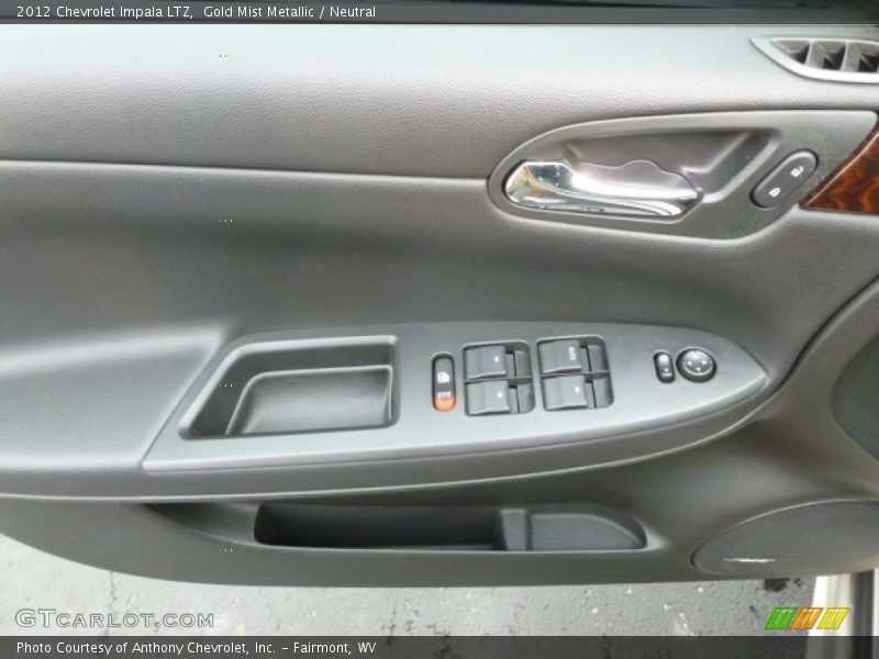 Gold Mist Metallic / Neutral 2012 Chevrolet Impala LTZ