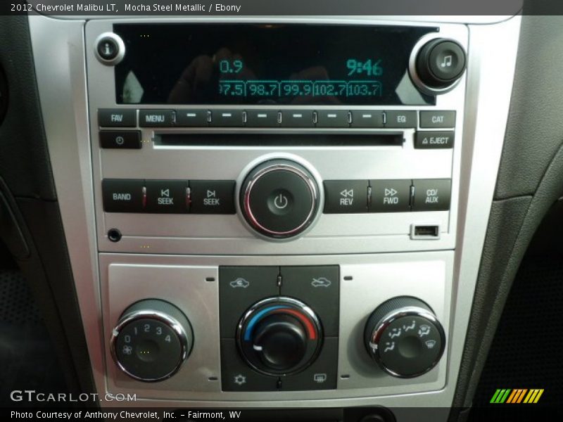 Mocha Steel Metallic / Ebony 2012 Chevrolet Malibu LT