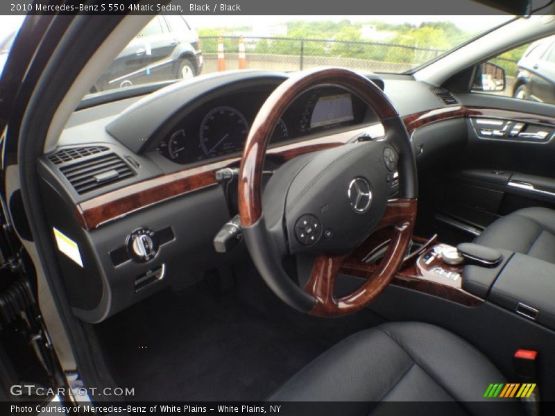 Black / Black 2010 Mercedes-Benz S 550 4Matic Sedan