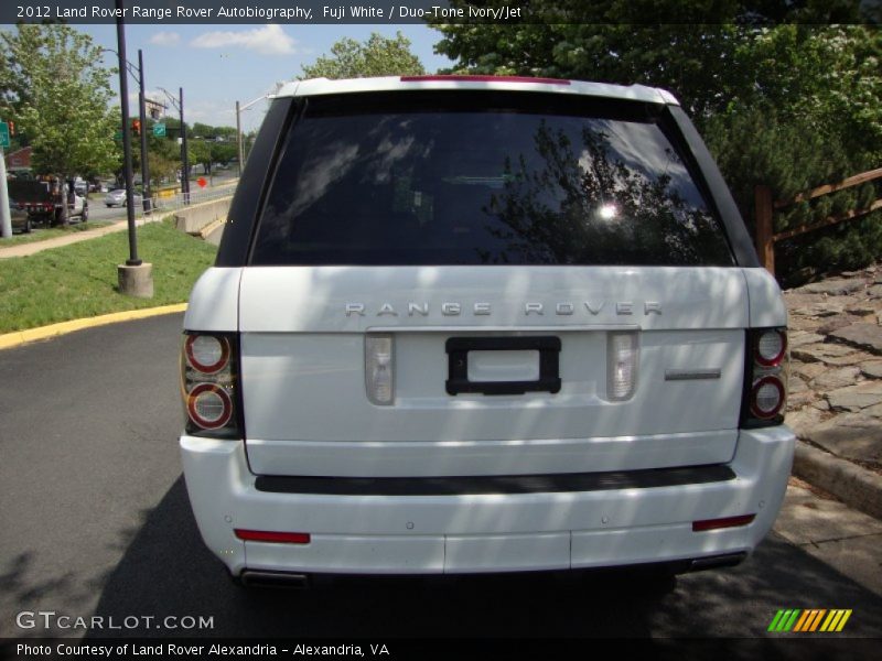 Fuji White / Duo-Tone Ivory/Jet 2012 Land Rover Range Rover Autobiography