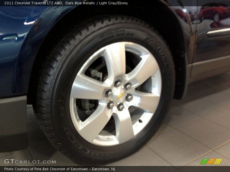 Dark Blue Metallic / Light Gray/Ebony 2011 Chevrolet Traverse LTZ AWD