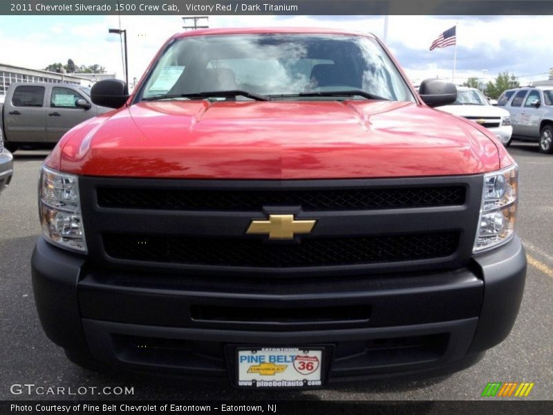 Victory Red / Dark Titanium 2011 Chevrolet Silverado 1500 Crew Cab