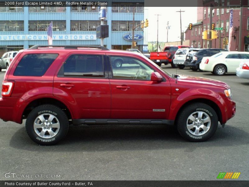 Redfire Metallic / Stone 2008 Ford Escape Limited 4WD