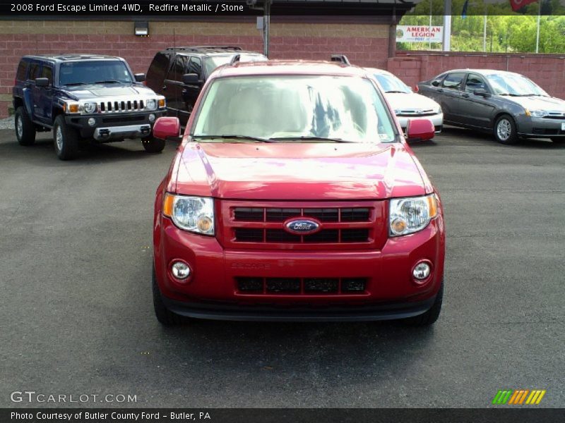 Redfire Metallic / Stone 2008 Ford Escape Limited 4WD