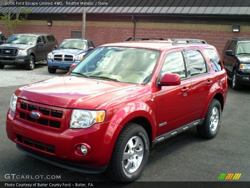 Redfire Metallic / Stone 2008 Ford Escape Limited 4WD