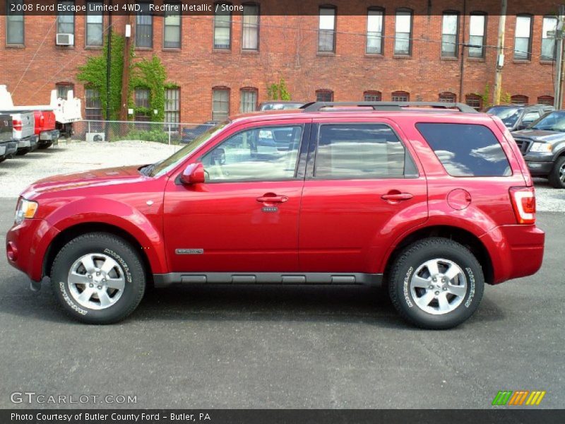 Redfire Metallic / Stone 2008 Ford Escape Limited 4WD