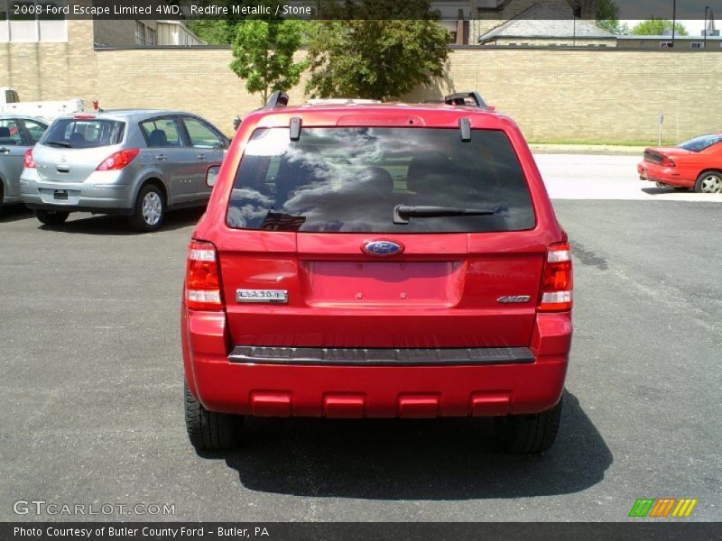 Redfire Metallic / Stone 2008 Ford Escape Limited 4WD