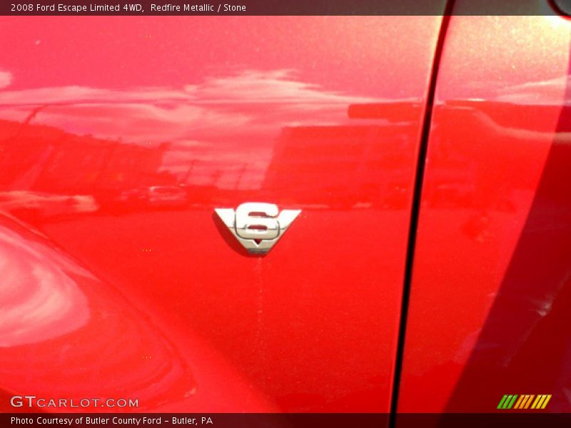 Redfire Metallic / Stone 2008 Ford Escape Limited 4WD