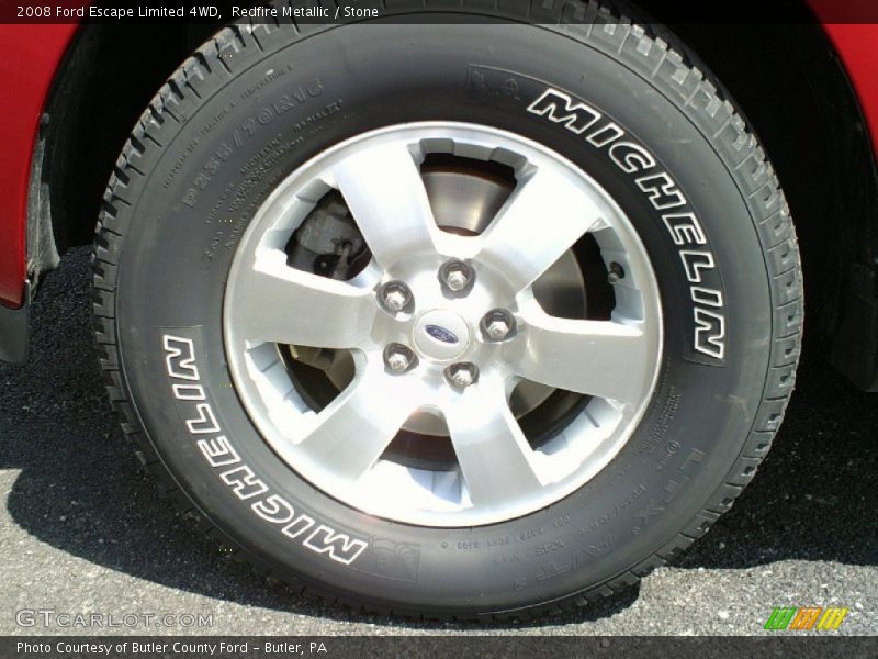 Redfire Metallic / Stone 2008 Ford Escape Limited 4WD