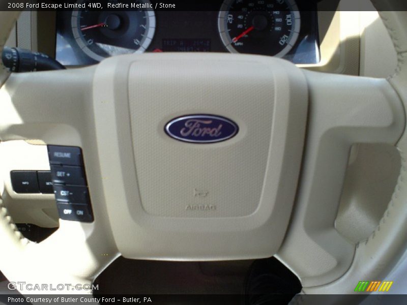 Redfire Metallic / Stone 2008 Ford Escape Limited 4WD