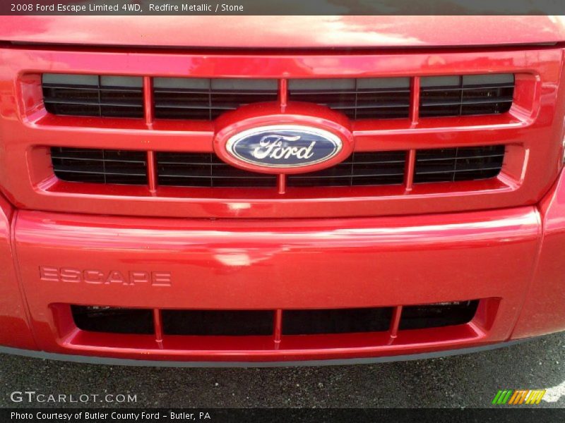 Redfire Metallic / Stone 2008 Ford Escape Limited 4WD