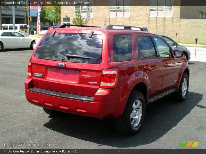Redfire Metallic / Stone 2008 Ford Escape Limited 4WD