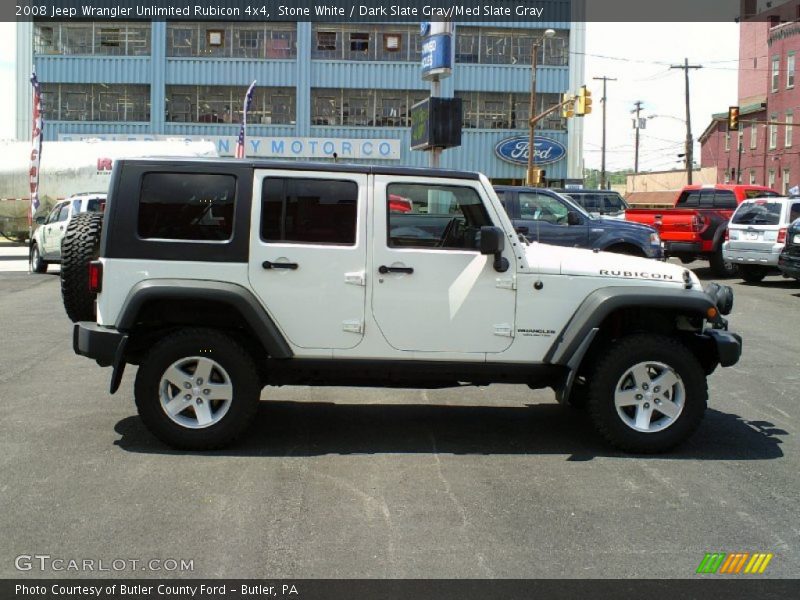 Stone White / Dark Slate Gray/Med Slate Gray 2008 Jeep Wrangler Unlimited Rubicon 4x4