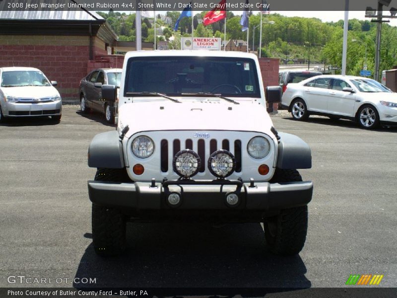 Stone White / Dark Slate Gray/Med Slate Gray 2008 Jeep Wrangler Unlimited Rubicon 4x4