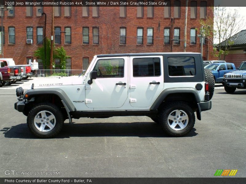 Stone White / Dark Slate Gray/Med Slate Gray 2008 Jeep Wrangler Unlimited Rubicon 4x4