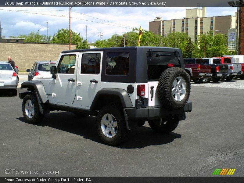 Stone White / Dark Slate Gray/Med Slate Gray 2008 Jeep Wrangler Unlimited Rubicon 4x4