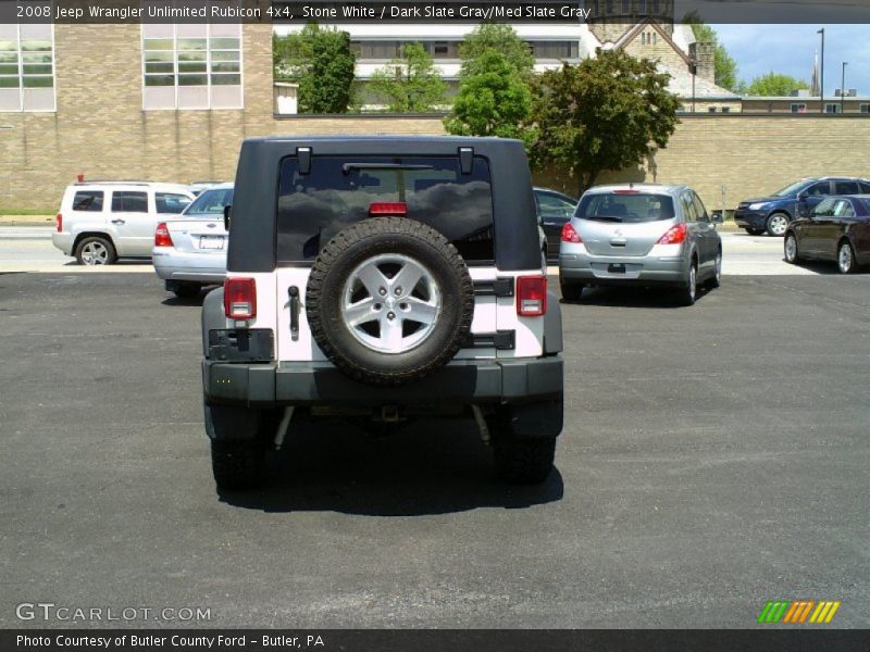 Stone White / Dark Slate Gray/Med Slate Gray 2008 Jeep Wrangler Unlimited Rubicon 4x4
