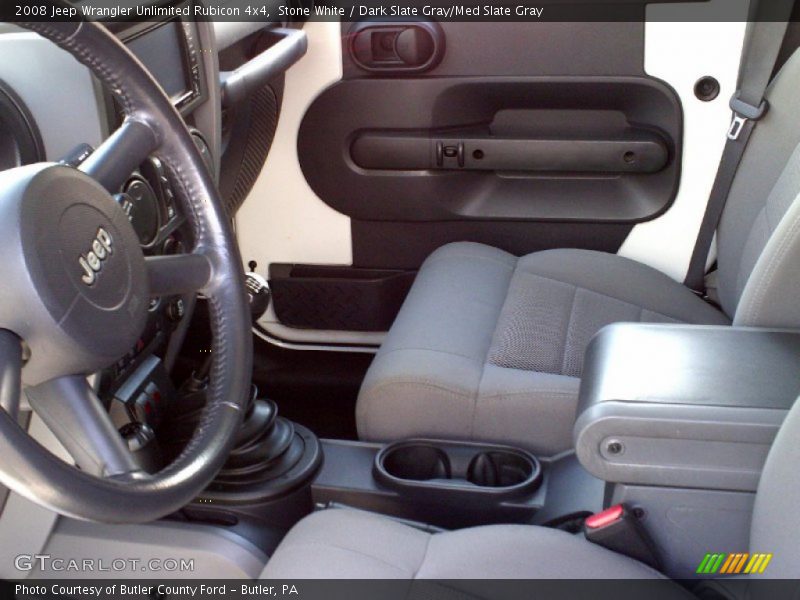 Stone White / Dark Slate Gray/Med Slate Gray 2008 Jeep Wrangler Unlimited Rubicon 4x4