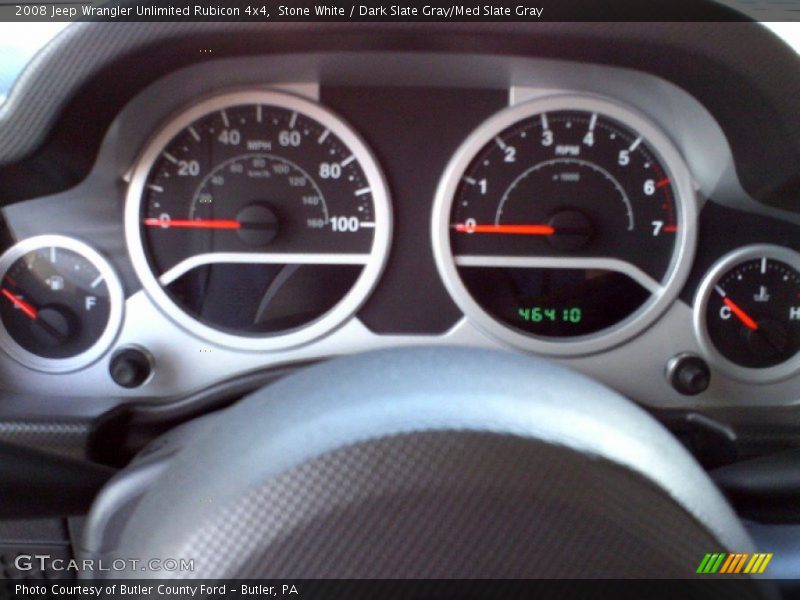 Stone White / Dark Slate Gray/Med Slate Gray 2008 Jeep Wrangler Unlimited Rubicon 4x4