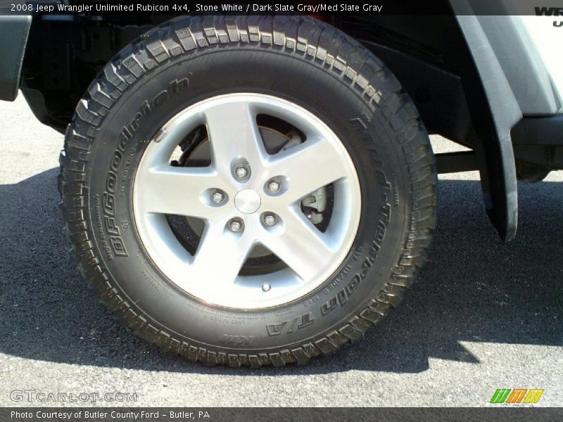 Stone White / Dark Slate Gray/Med Slate Gray 2008 Jeep Wrangler Unlimited Rubicon 4x4