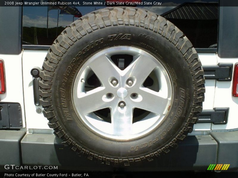 Stone White / Dark Slate Gray/Med Slate Gray 2008 Jeep Wrangler Unlimited Rubicon 4x4