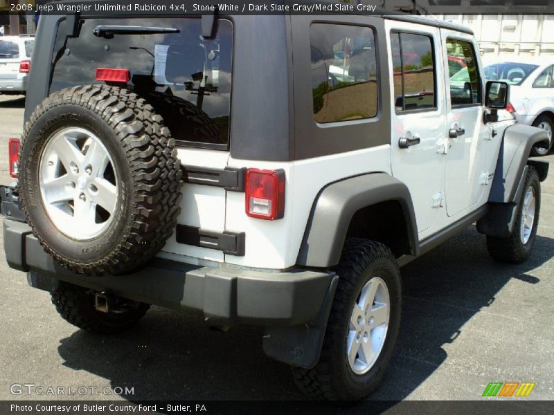 Stone White / Dark Slate Gray/Med Slate Gray 2008 Jeep Wrangler Unlimited Rubicon 4x4