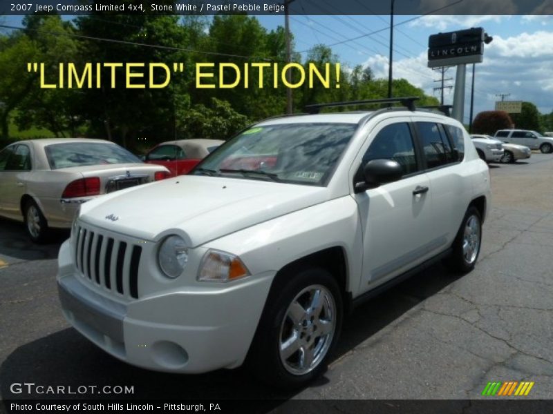 Stone White / Pastel Pebble Beige 2007 Jeep Compass Limited 4x4