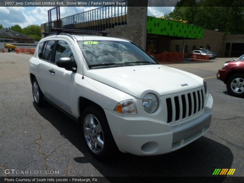 Stone White / Pastel Pebble Beige 2007 Jeep Compass Limited 4x4