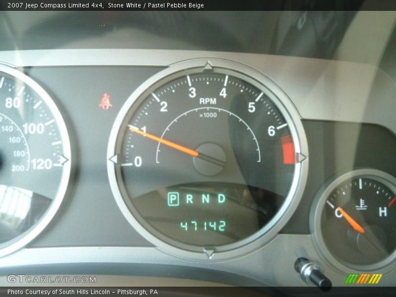 Stone White / Pastel Pebble Beige 2007 Jeep Compass Limited 4x4
