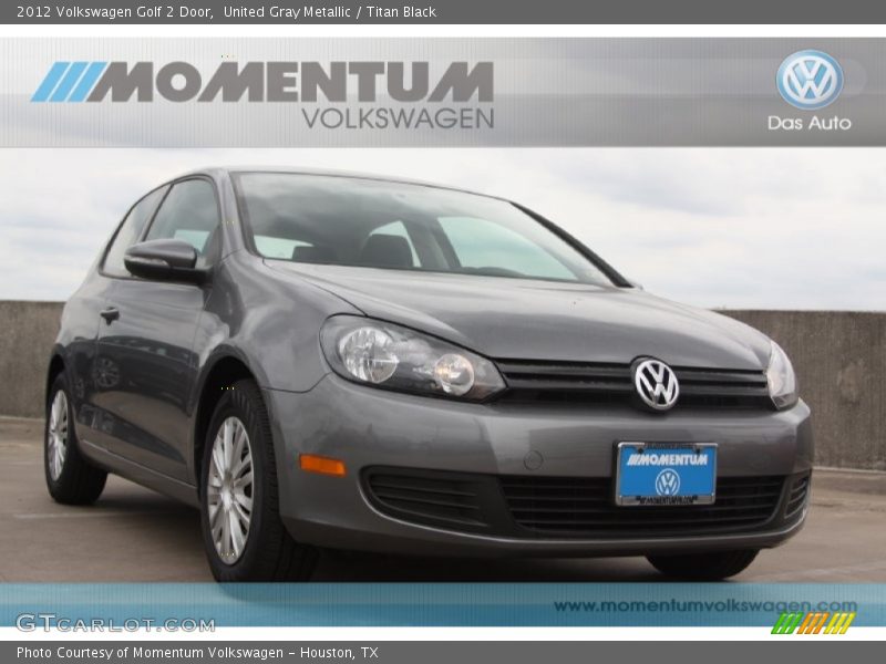United Gray Metallic / Titan Black 2012 Volkswagen Golf 2 Door