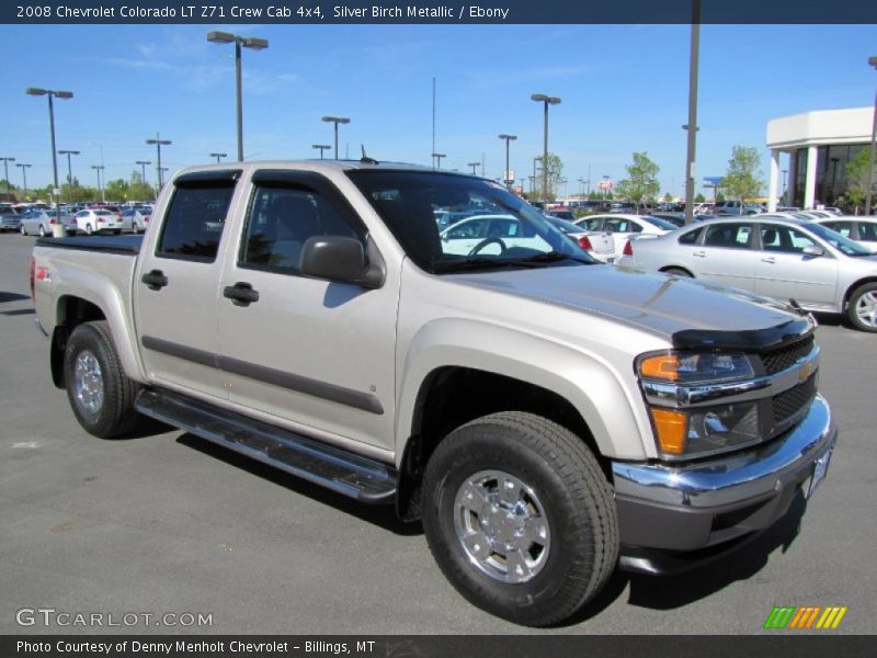 Silver Birch Metallic / Ebony 2008 Chevrolet Colorado LT Z71 Crew Cab 4x4